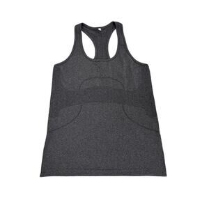 Lululemon Swiftly Tech Racerback Gray Active Athletic Tank Top Size Women's 10